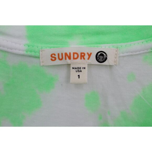 NWOT Sundry tie dye t shirt womens large hippie y2k hipster gypsy indie boho - Picture 3 of 7